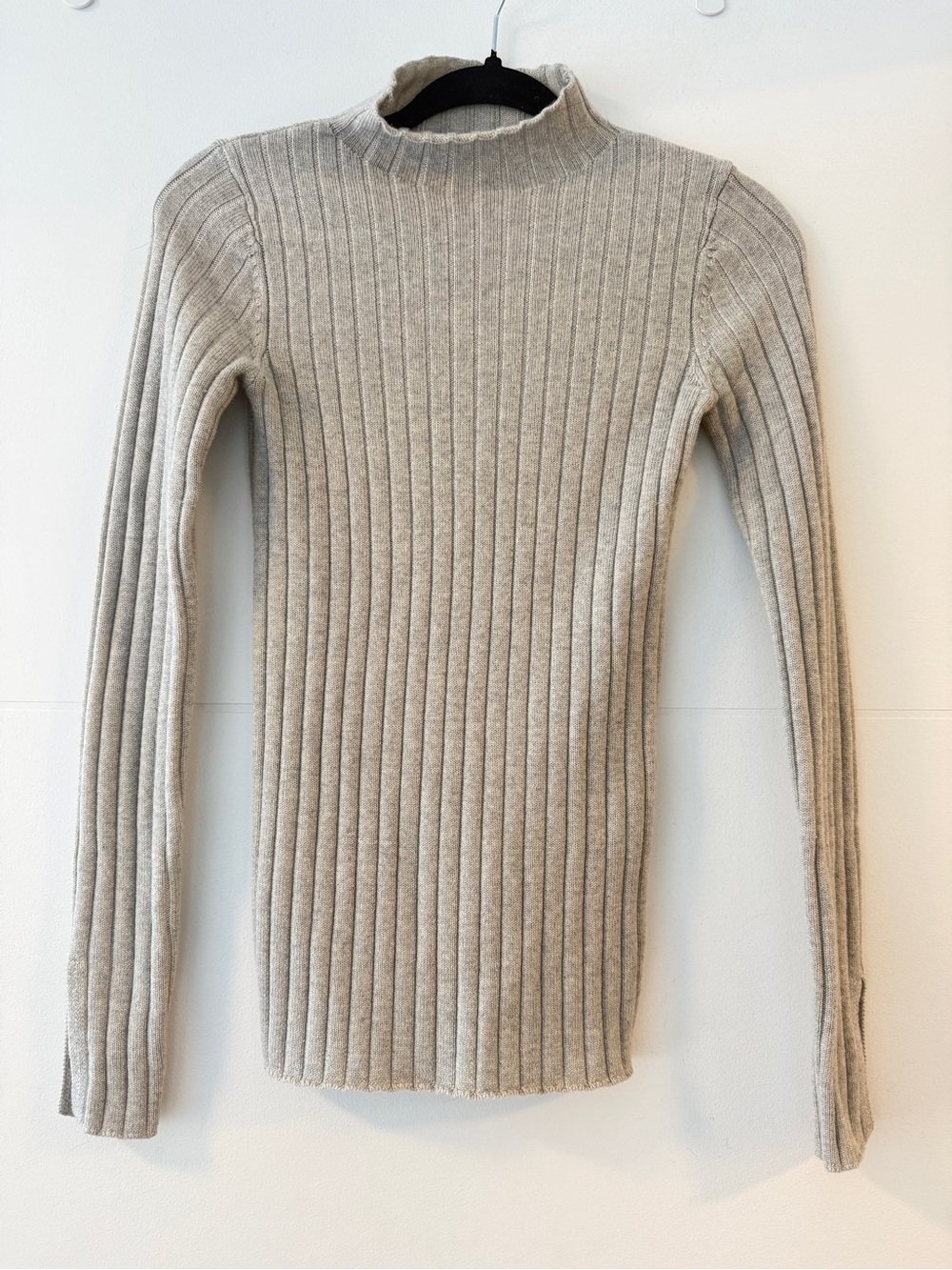 Wilfred 100% Wool Ribbed Mock Neck Sweater XS